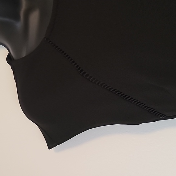 B darlin fit and flare simple seam at waist black evening dress size 13/14 - Picture 4 of 9